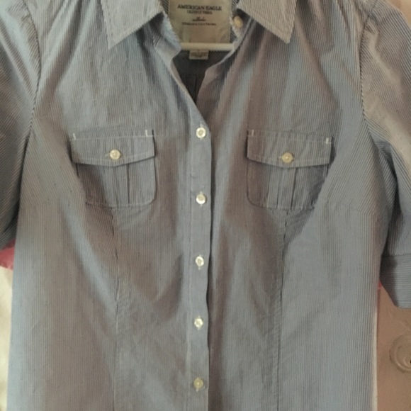 American Eagle Button Down Short Sleeve Shirts-3 - Picture 2 of 8